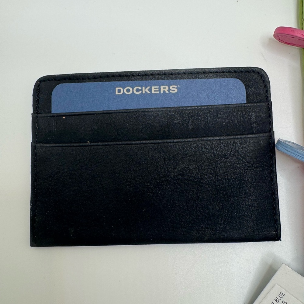 NWOT DOCKERS GENUINE LEATHER Pocket Mate Change Purse Wallet Card Holder - Picture 10 of 12